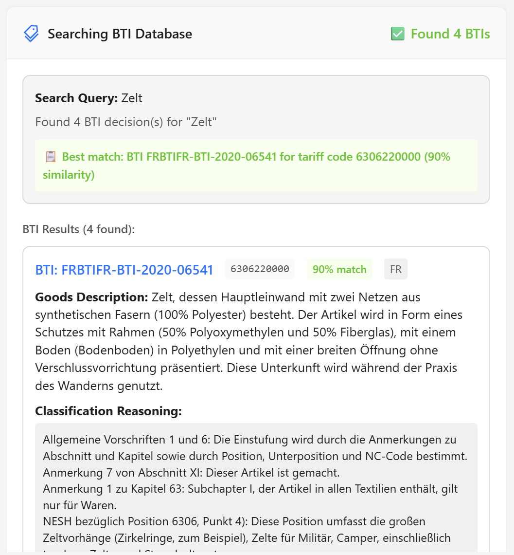 BTI Database Interface
