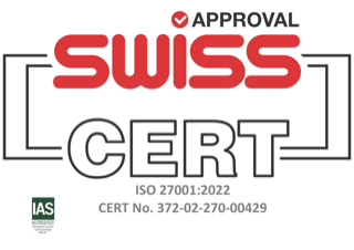 IAS certification mark for ISO/IEC 27001:2022